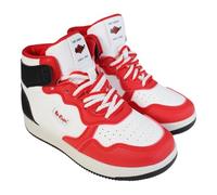 Lee Cooper Baskets Garçon - Chaussures de Sport Enfant - PU, PVC - Rouge - 35