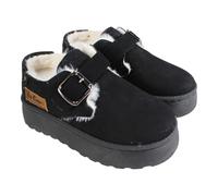 Lee Cooper Bottes Fourrées Fille - Bottes Hiver Chaudes - PU, PVC - Noir - 37