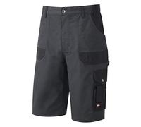 Lee Cooper Facile d'entretien Multi Contrast Pocket Travail Weave Classique Cargo Workwear Sécurité au Travail Shorts Homme, Gris 42" Taille