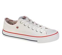 Lee Cooper Femme Plimsolls, White, 38 EU