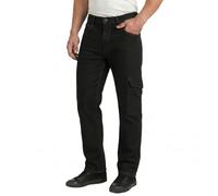 Lee Cooper Jean Cargo Homme Regular Fit - Pantalon Denim Stretch Multi Poches, Jean Travail Carpenter Résistant Workwear pour Chantier Loisirs (noir, 32W / 31L)