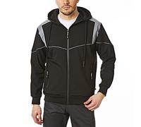 Lee Cooper LCJKT458 Hommes Workwear Softshell Veste à capuche, Noir, 2X-Large