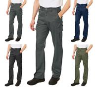 Lee Cooper LCPNT205 Pantalon cargo classique de sécurité de travail multipoches pour hommes, Gris, 40W / 29L