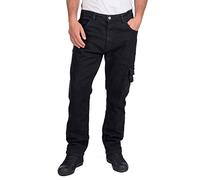 Lee Cooper LCPNT239 Vêtements de travail pour hommes Sécurité Jean de charpentier extensible Pantalon de travail, Noir, 30W / 31L