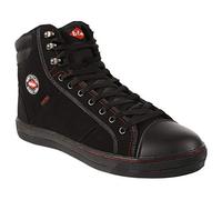Lee Cooper LCSHOE022 Workwear Femmes Unisexe Retro Styled Baseball Sécurité au travail Formateurs Bottes SB SRA Adulte Mixte, Noir Bott, 38 EU