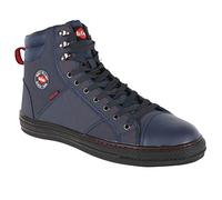 Lee Cooper LCSHOE022 Workwear Femmes Unisexe Retro Styled Baseball Sécurité au travail Formateurs Bottes SB SRA Adulte Mixte, Marine Botte, 39 EU