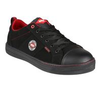 Lee Cooper LCSHOE054 Workwear SB/SRA, botte de baseball rétro, botte de sécurité unisexe au design moderne, chaussure de sécurité pour le travail, Noir, 36 EU