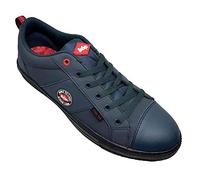 Lee Cooper LCSHOE054 Workwear SB/SRA, Botte de Baseball rétro, Botte de sécurité Unisexe au Design Moderne, Chaussure de sécurité pour Le Travail, Marine, 40 EU