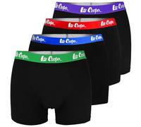 Lee Cooper Lot de 4 boxers pour homme | coton, sous-vêtements ajustés, sous-vêtements respirants, sous-vêtements avec bande élastique