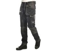 Lee Cooper Pantalon Cargo Extensible, Noir, 42W / 31L Homme