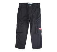 Lee Cooper Pantalon Cargo Garçon - Pantalon Multi-Poches - Coton - Noir - 8 Ans
