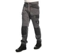Lee Cooper Pantalon Cargo Stretch, Gris, 36W / 31L Homme