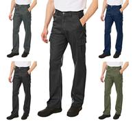 Lee Cooper LCPNT205 Pantalon cargo classique de sécurité de travail multipoches pour hommes, Noir, 38W / 31L