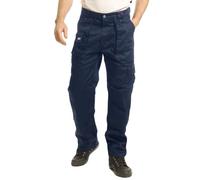 Lee Cooper LCPNT206 Vêtements de travail Hommes Multi Poche Facile D’entretien Heavy Duty Genouillères Poches Sécurité Travail Cargo Pantalon, Bleu Marine, 38W/31L