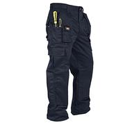 Laser Outils LCPNT206-34R Cargo Genou Pantalon Noir - 34R