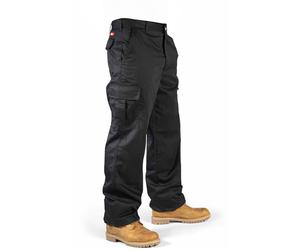 Lee Cooper Pantalon LCPNT205 Men's Workwear Cargo Trouser Black W42-L33
