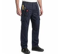 Lee Cooper LCPNT206 Vêtements de travail Hommes Multi Poche Facile D’entretien Heavy Duty Genouillères Poches Sécurité Travail Cargo Pantalon, Noir, 40W/29L