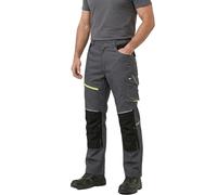 Lee Cooper Mens Hi Vis Detail Stretch Holster Cargo Work Trouser Pantalon d'utilité Professionnelle, Gris/Noir, 34W / 31L Homme