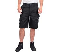 Lee Cooper Short cargo classique multi-poches pour homme, résistant et facile d'entretien, Noir, 42W