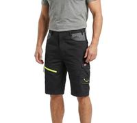 Lee Cooper Short Travail Homme Haute Visibilité - Hi Vis Short Réfléchissant Stretch, Cargo avec Poches Multi Poches Léger Résistant (noir/gris, 42W)