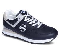 Lee Cooper Smartstep Chaussures de sport pour homme, baskets, chaussures de tous les jours, légères et élégantes, lece-up, cuir écologique, bleu marine, 45 EU