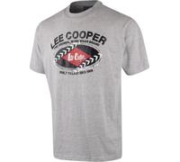 Lee Cooper - T-shirt pour homme PB208 (M) (Gris chiné)
