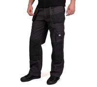 Lee Cooper Workwear LCPNT216 Hommes Multi Poches avec Poches Genouillères Étui Fixe Travail Pantalon Cargo, Gris Noir, 30W / 31L