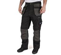 Lee Cooper Workwear LCPNT224 Pantalon cargo pour homme avec poches multiples, porte-revolver contrastant, poches pour genouillères et chargement par le haut, schwarz, 34W/33L