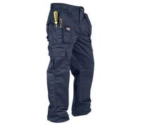 Lee cooper workwear - LCPNT247 - Lee Cooper Pantalon de travail cargo pour hommes, Vetement ample - Marin - 42W / L LEG 32