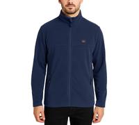 Lee Cooper Workwear Pull de Travail Homme Polaire Thermique Zippé Anti-Boulochage, Bleu Marine, XXL