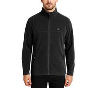 Lee Cooper Workwear Pull de Travail Homme Polaire Thermique Zippé Anti-Boulochage, Noir, XL