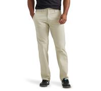 Lee Extreme Motion Flat Front Regular Straight Pant Pantalon Coupe Droite, Stone, 40 W/34 L Homme