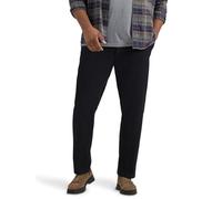 Lee Extreme Motion Flat Front Relaxed Taper Pant Pantalon décontracté, Noir, 32 W /30 L Homme