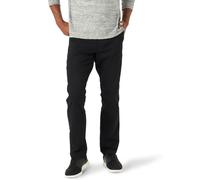 Lee Extreme Motion Flat Front Relaxed Taper Pant Pantalon décontracté, Noir, 33 W/34 L Homme