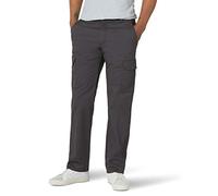 Lee Performance Series Pantalon Cargo Coupe Droite en sergé Confort extrême, Charbon, 36 W/34 L Homme