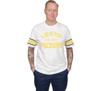 Lee, Homme, Tops, Blanc, Taille: L T-shirt Graphique Style Vintage avec Détails Varsity