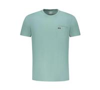 Lee, Homme, Tops, Vert, Taille: XL T-shirt Vert à Poche Manches Courtes