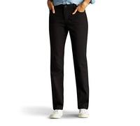 Lee Instantly Slims Classic Relaxed Fit Monroe Straight Leg Jean, Noir, 48 Court Femme