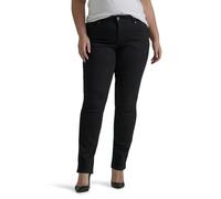 Lee Jean coupe droite pour femme, noir, 46 plus