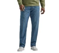 Lee Jean Droit décontracté Big & Tall Legendary pour Homme, Bleu véritable., 52W x 30L