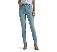 Lee Jean Skinny Taille Haute Ultra Lux Comfort avec Flex Motion pour Femme, Voile Blanc, 48 Longue