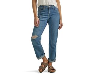 Lee Jean Taille mi-Haute Boyfriend, DX remarquable, 46 Femme