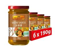 Lee Kum Kee Sauce satay, végétarienne, 190 g (lot de 6)