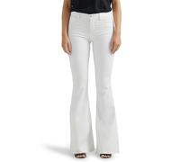 Lee Legendary Mid Rise Flare Jean, Blanc Brillant, 40 Femme