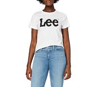 Lee Logo Tee T-Shirt Femme, Blanc., Taille M