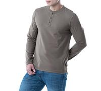 Lee Long Sleeve Soft Washed Cotton Henley T-Shirt Chemise, nacré, S Homme
