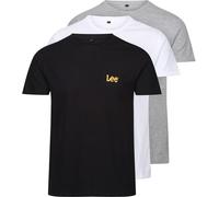 Lee Mens 3 Pack T-Shirts Larkin Blck/Wht/Gry Moyen Male