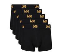 Lee Men's Boxer Shorts in Black | Soft Touch Cotton Trunks Caleçon Boxeur, Lot de 5-Noir, Homme