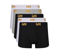 Lee Men's Boxer Shorts in Blacks/Whites/Grey | Soft Touch Cotton Trunks Caleçon Boxeur, Lot de 5 Noir/Blanc/Gris chiné, Homme