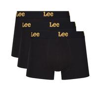Lee Mens Harkins Boxer Shorts, 3pk Black, S UK